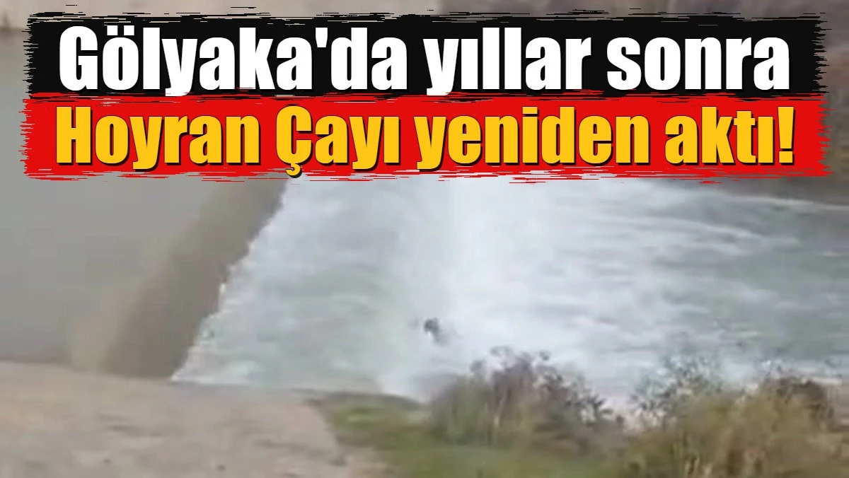 G&ouml;lyaka&rsquo;da yıllar sonra gelen sevin&ccedil;! Hoyran &Ccedil;ayı yeniden akıyor