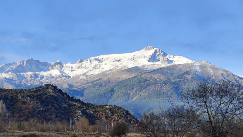 Anamas Dağı&rsquo;nda kış mevsiminin ilk izleri
