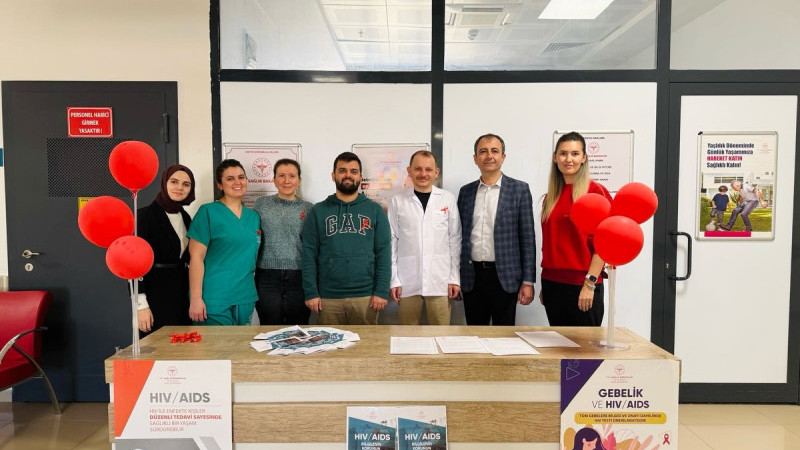 Devlet Hastanesi'nden D&uuml;nya AIDS G&uuml;n&uuml; Farkındalık Etkinliği
