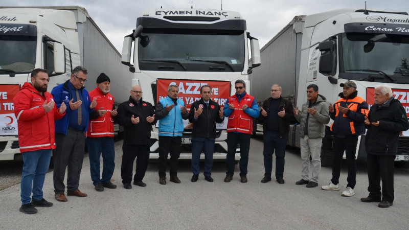Gazze'ye Yardım Eli: TDV Konya'dan 3 Tır İnsani Yardım