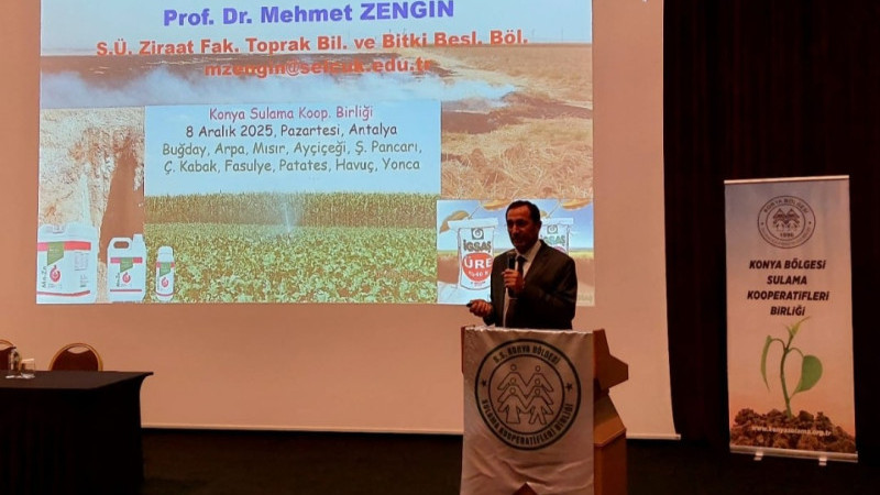 Prof.Dr.Zengin uyardı: &ldquo;Su yoksa tarımın geleceği tehlikede&rdquo;
