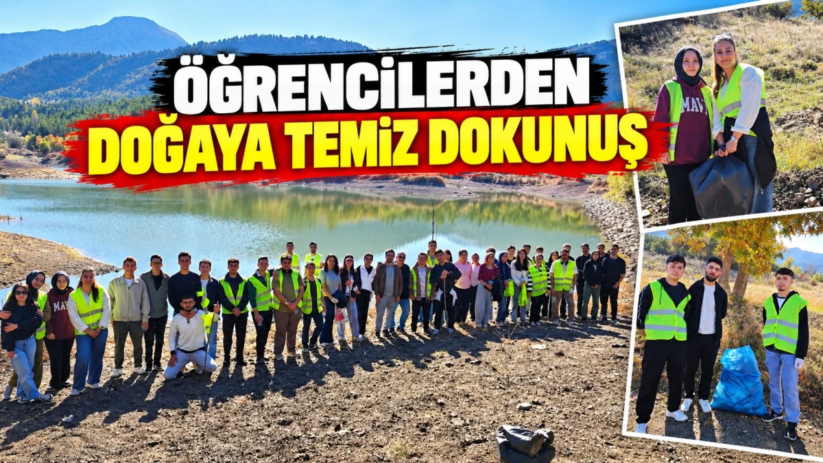 Huğlu&rsquo;da &uuml;niversitelilerden &ouml;rnek &ccedil;evre hareketi