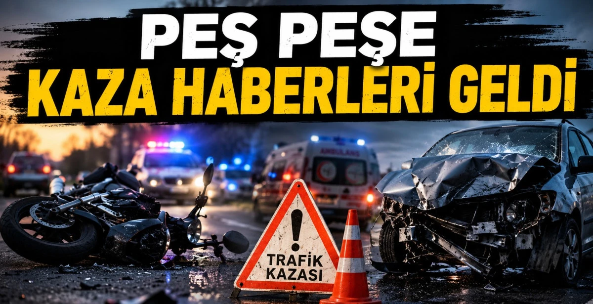 İki il&ccedil;edeki kazalarda 2 kişi yaralandı