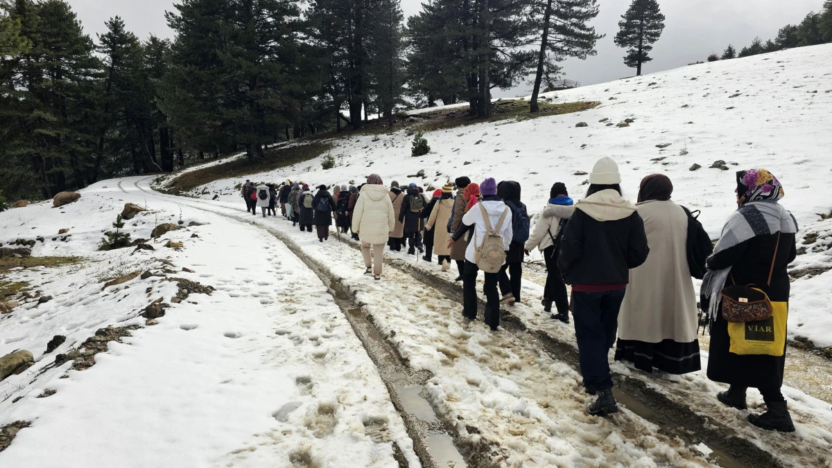 Kadınlar adımladı, doğa şahitlik etti