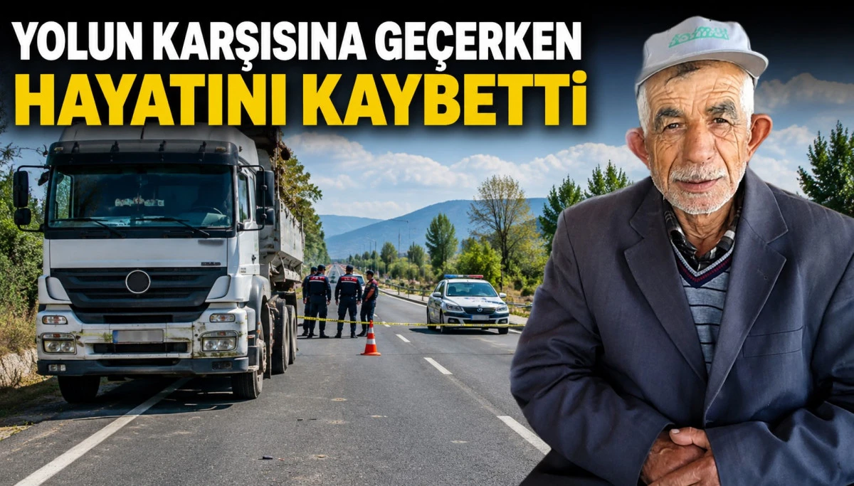 Kamyonun &ccedil;arptığı yaya canından oldu