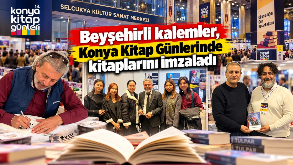 Kitap G&uuml;nleri&rsquo;nde Beyşehir imzası! Haber &Ouml;nses yazarları okurlarıyla buluştu