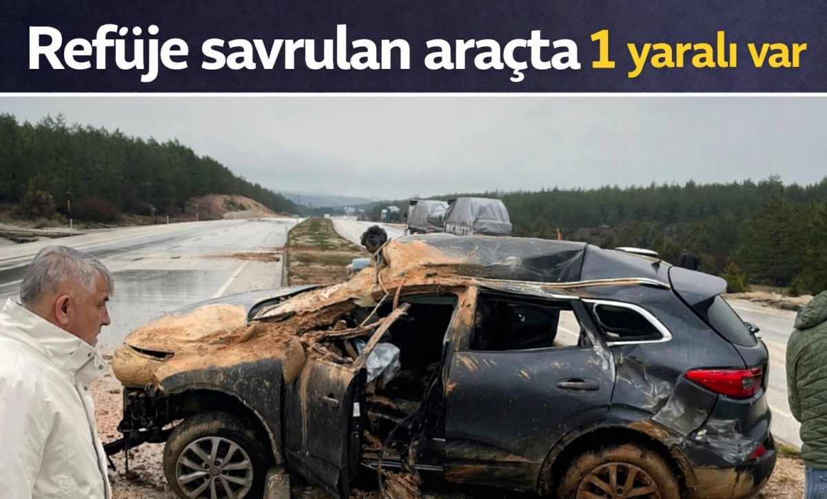 Kontrolden &ccedil;ıktı,ref&uuml;je devrildi