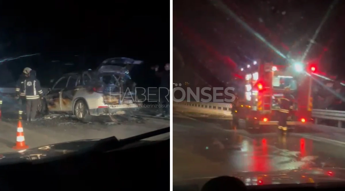 Konya&ndash;Beyşehir Karayolunda Ara&ccedil; Yangını