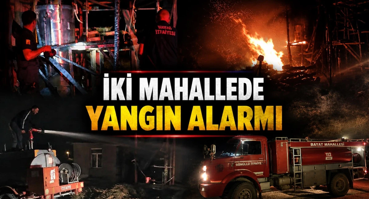 Lavanta tesisinde alevli gece
