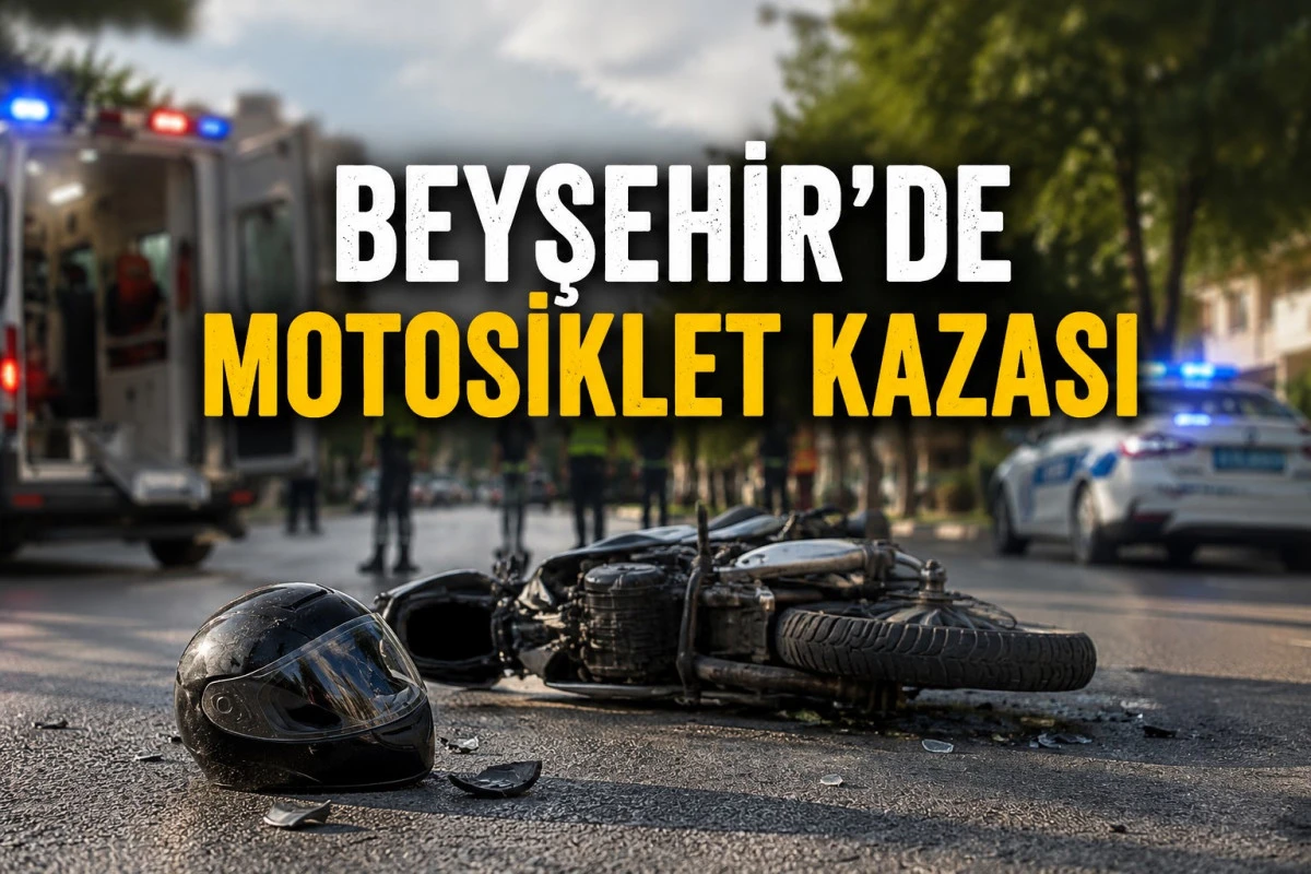 Motosiklet devrildi, s&uuml;r&uuml;c&uuml; savruldu