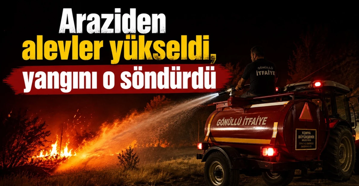 Muhtar tankeri kaptı, alevlere koştu