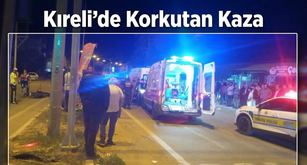 Otomobille &ccedil;arpışan motosikletteki 2 kişi yaralandı