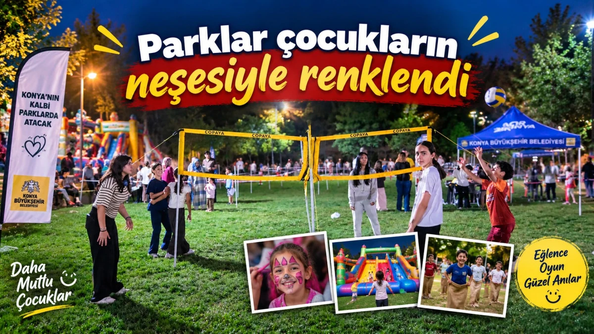Parklarda &ccedil;ocuk sesleri y&uuml;kseldi