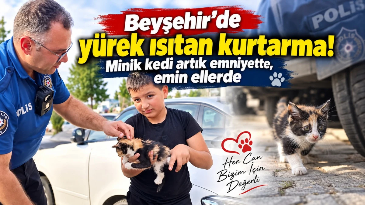 Polis bu kez bir can i&ccedil;in seferber oldu