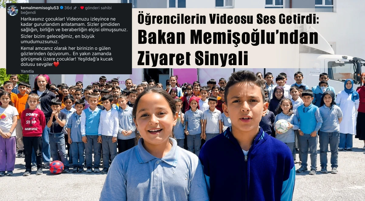 Sağlık Bakanı&rsquo;ndan Yeşildağlı &Ouml;ğrencilere Mesaj: &ldquo;En Yakın Zamanda G&ouml;r&uuml;şmek &Uuml;zere &Ccedil;ocuklar!&rdquo;