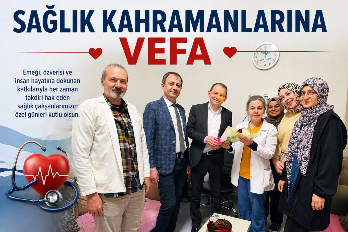 Sağlık emek&ccedil;ileri &ouml;zel g&uuml;nlerinde unutulmadı