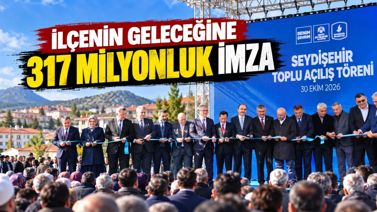 Seydişehir&rsquo;de 317 milyon liralık yatırım i&ccedil;in kurdele kesildi