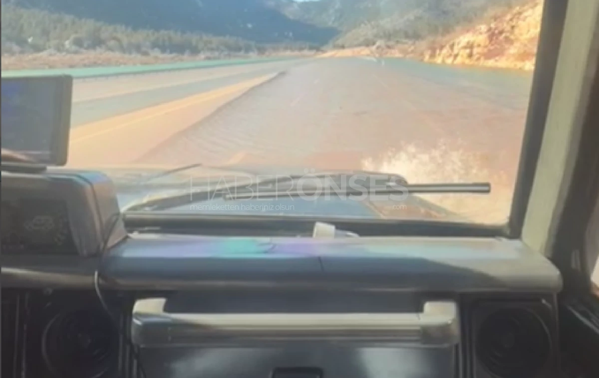 S&ouml;rf yapılan, T&uuml;rkiye&rsquo;nin konuştuğu o yolda sular &ccedil;ekiliyor