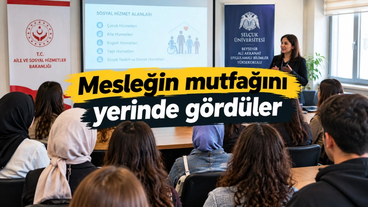 Sosyal hizmetin kapıları &ouml;ğrencilere a&ccedil;ıldı