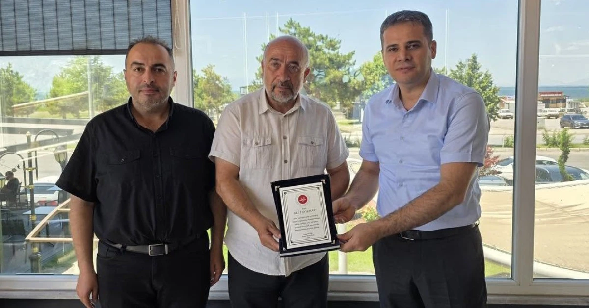 Şube M&uuml;d&uuml;r&uuml; Ali Eryılmaz Yeni G&ouml;revine Uğurlandı