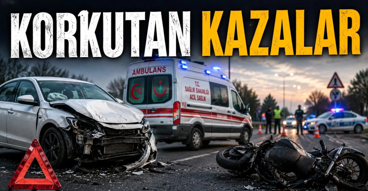 Trafik kazaları peş peşe geldi