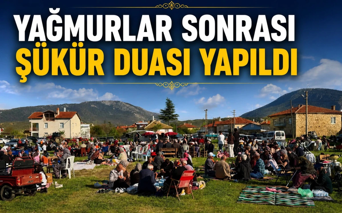 Yağmura ş&uuml;k&uuml;r i&ccedil;in eller semaya kalktı