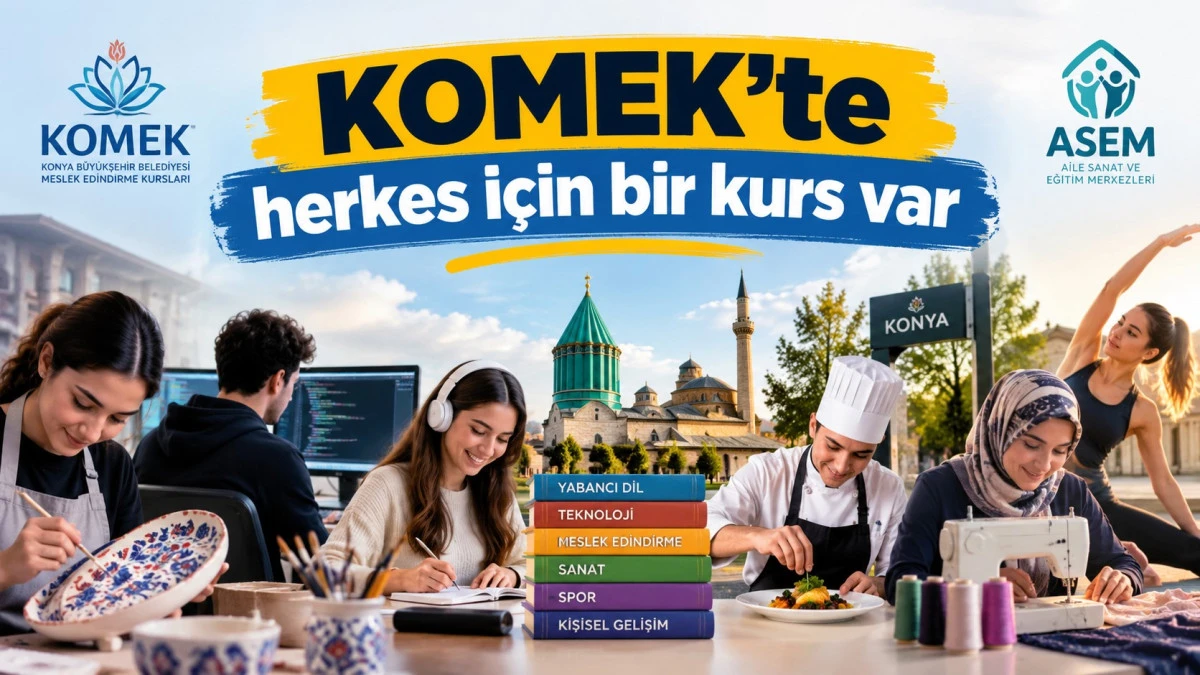 Yapay zekadan sanata! KOMEK&rsquo;te 315 branş