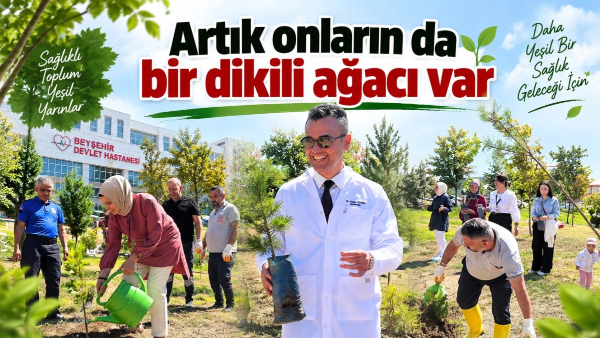 Yeni sağlık &ccedil;alışanlarından hastaneye yeşil miras
