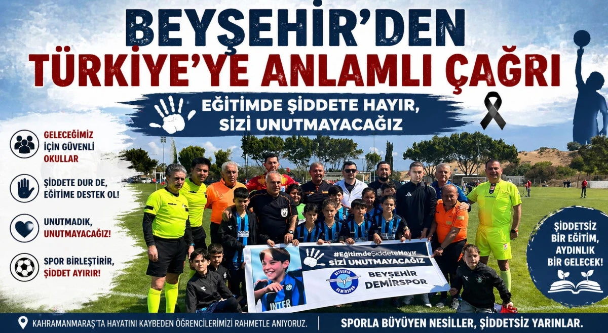 Yeşil sahalardan unutulmayacak mesaj